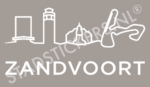 Sticker Zandvoort - Wit