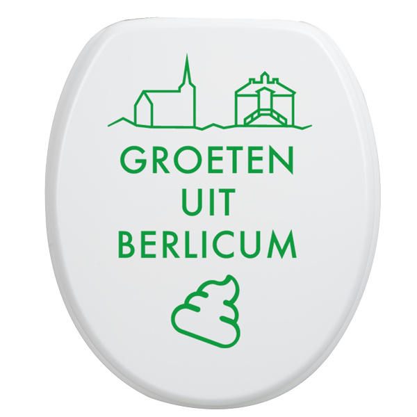 Toiletbrilsticker Berlicum - Groen