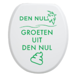 Toiletbrilsticker Den Nul - Groen