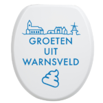 Toiletbrilsticker Warnsveld - Blauw