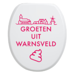 Toiletbrilsticker Warnsveld - Roze