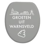 Toiletbrilsticker Warnsveld - Wit