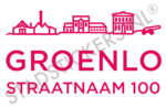 Containersticker Groenlo - Roze