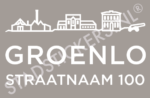 Containersticker Groenlo - Wit
