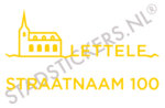 Containersticker Lettele - Geel