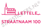 Containersticker Lettele - Roze