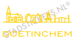 Muursticker Doetinchem - Geel