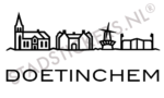 Muursticker Doetinchem - Zwart
