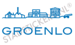 Muursticker Groenlo - Blauw