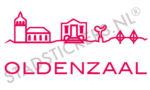 Muursticker Oldenzaal - Roze