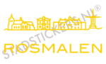 Muursticker Rosmalen - Geel