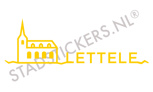 Sticker Lettele - Geel