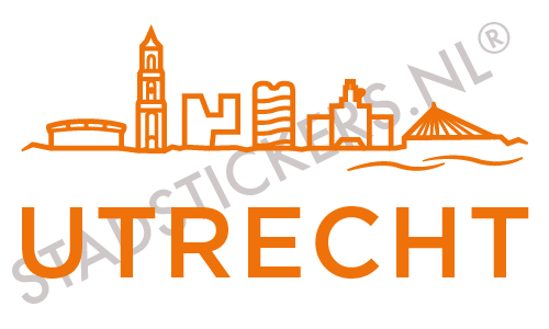 Sticker Utrecht - Oranje