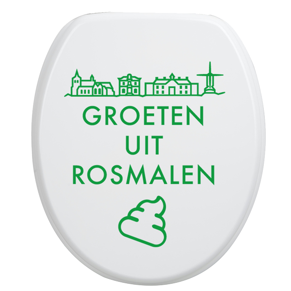 Toiletbrilsticker Rosmalen - Groen