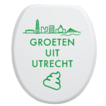 Toiletbrilsticker Utrecht - Groen