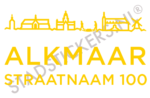 Containersticker Alkmaar - Geel