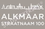 Containersticker Alkmaar - Wit