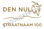 Containersticker Den-nul - Goud