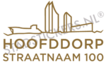Containersticker Hoofddorp - Goud
