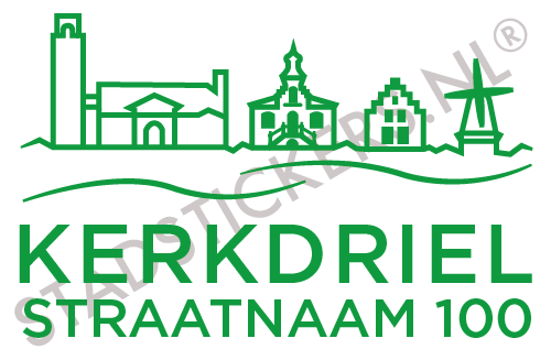 Containersticker Kerkdriel - Groen