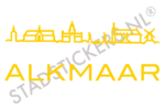Muursticker Alkmaar - Geel