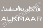 Muursticker Alkmaar - Wit