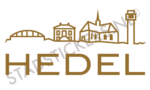 Muursticker Hedel - Goud