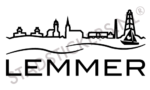 Muursticker Lemmer - Zwart
