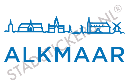 Sticker Alkmaar - Blauw
