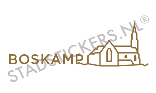 Sticker Boskamp - Goud