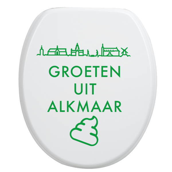 Toiletbrilsticker Alkmaar - Groen