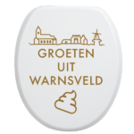 Toiletbrilsticker Warnsveld - Goud
