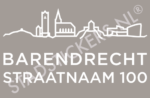 Containersticker Barendrecht - Wit