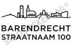 Containersticker Barendrecht - Zwart