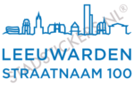 Containersticker Leeuwarden - Blauw