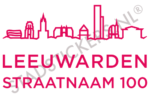 Containersticker Leeuwarden - Roze