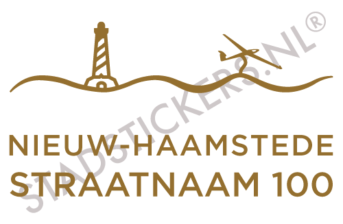 Containersticker Nieuw-Haamstede - Goud