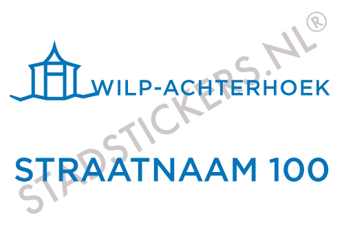 Containersticker Wilp-Achterhoek - Blauw