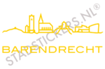Muursticker Barendrecht - Geel