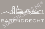 Muursticker Barendrecht - Wit
