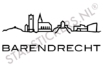 Muursticker Barendrecht - Zwart