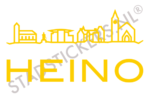 Muursticker Heino - Geel