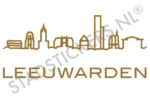 Muursticker Leeuwarden - Goud