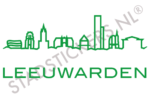 Muursticker Leeuwarden - Groen