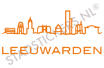 Muursticker Leeuwarden - Oranje