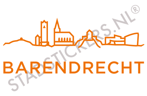 Sticker Barendrecht - Oranje
