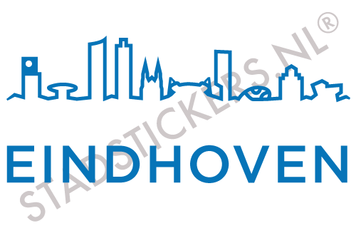 Sticker Eindhoven - Blauw