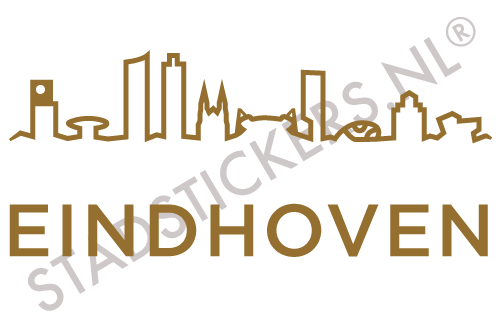 Sticker Eindhoven - Goud