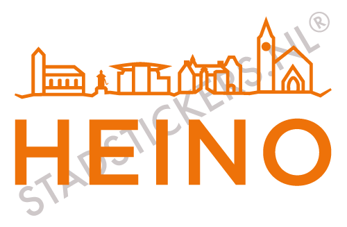 Sticker Heino - Oranje