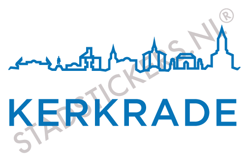 Sticker Kerkrade - Blauw